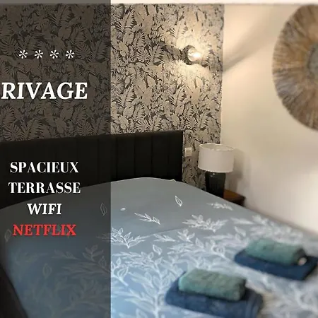 *rivage* Spacieux T2 Rdc Sur Cour:jardin-fibre-netflix-terrasse דירה Pont-de-Metz
